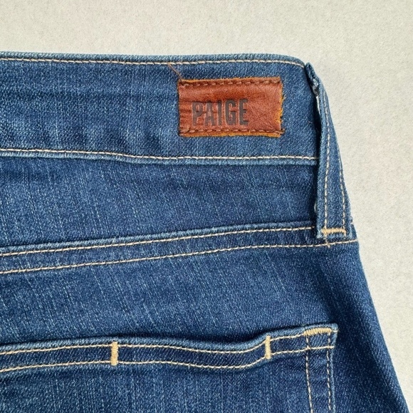 Paige Verdugo Crop Womens Size 28 Mid Rise Dark Wash - Picture 11 of 11